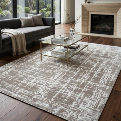 Μοντέρνο Χαλί Carnaval Home Stella σε Μπεζ  160x230 εκ.