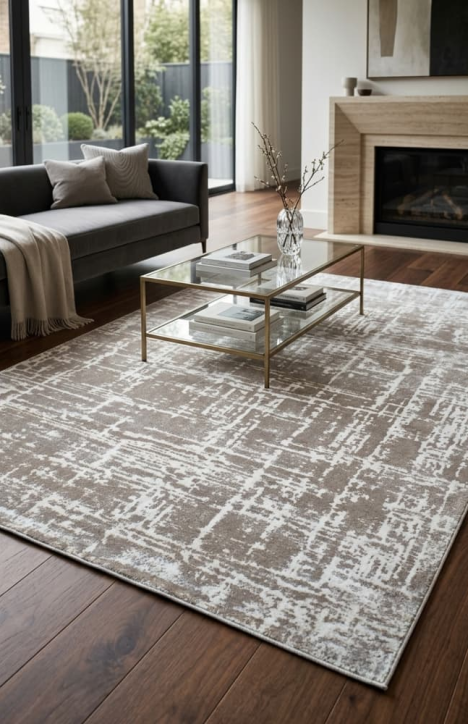 Μοντέρνο Χαλί Carnaval Home Stella σε Μπεζ  160x230 εκ.