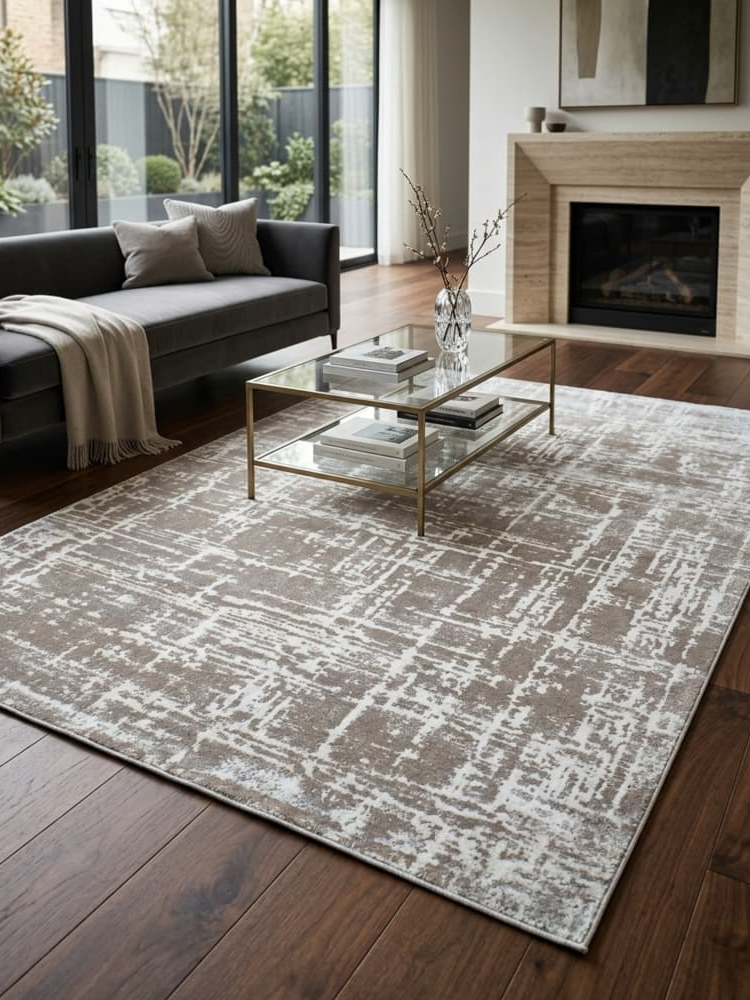 Μοντέρνο Χαλί Carnaval Home Stella σε Μπεζ  160x230 εκ.