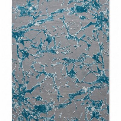 Μοντέρνο Ανάγλυφο Χαλί Elephant Carpet Sanremo Gazel Μπλε/Γκρι 200x290 εκ.