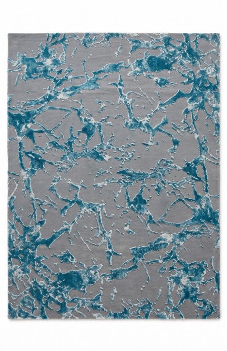 Μοντέρνο Ανάγλυφο Χαλί Elephant Carpet Sanremo Gazel Μπλε/Γκρι 200x290 εκ.