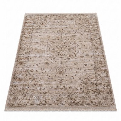 Μοντέρνo Χαλί Σαλόνι Mona Roza Quality  Μπεζ/Καφέ 250x350 εκ.