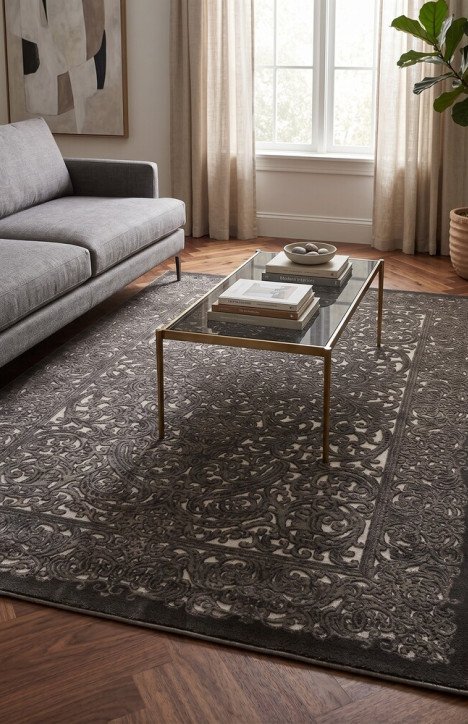 Χαλί Yasin Kaplan Jewel 3 Κρεμ/Βιζόν 160x230 εκ.