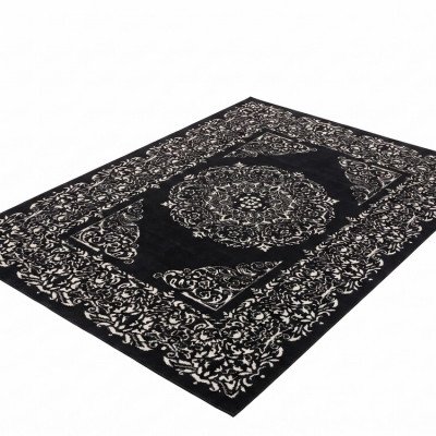 Κλασσικό Χαλί James Wood Stella Μαύρο/Λευκό 160x230 εκ.