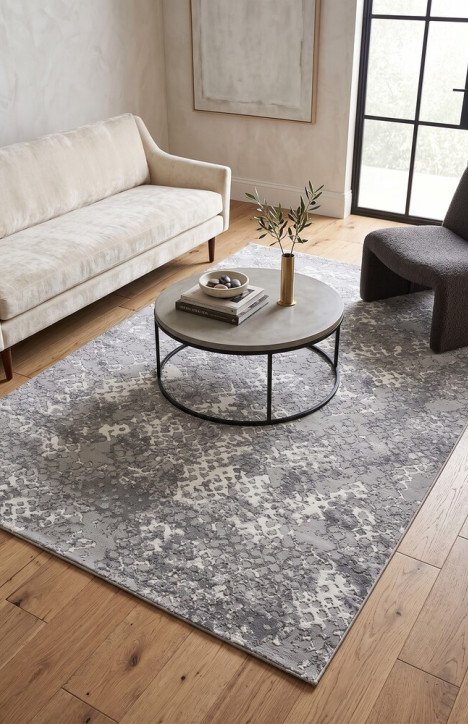 Μοντέρνο Χαλί Bossan Carpet σε Γκρι Αποχρώσεις 160x250 εκ.