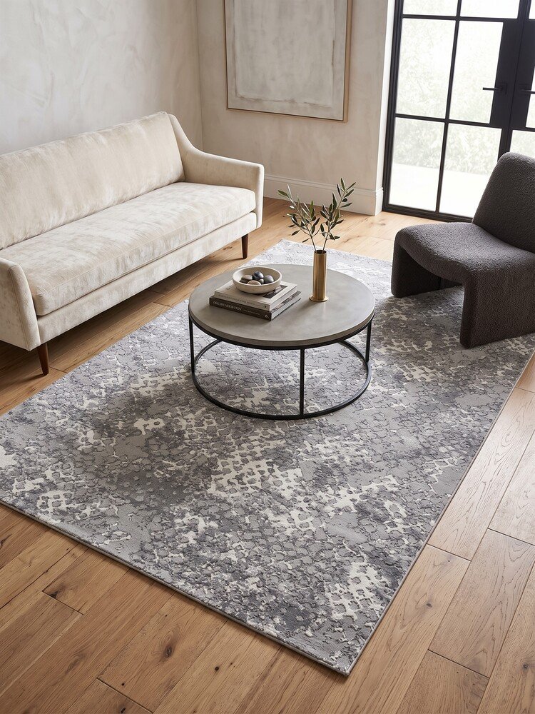 Μοντέρνο Χαλί Bossan Carpet σε Γκρι Αποχρώσεις 160x250 εκ.