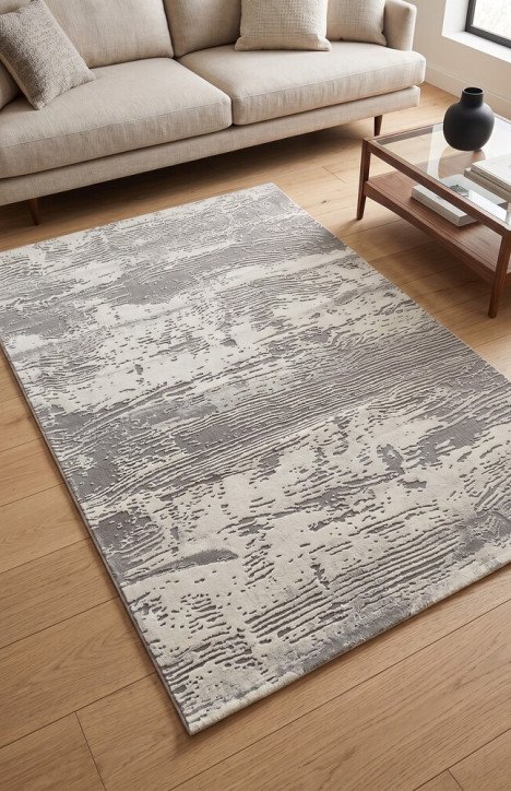 Μοντέρνο Χαλί Su Carpet Tempo Γκρι / Ανοιχτό Γκρι 160x230 εκ.