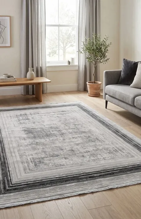 Χαλί STIL ΒΑΜΒΑΚΕΡΟ 160X230 Γκρι 