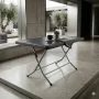 Πτυσσόμενο Τραπέζι Terra Rattan Γκρι Ανθρακί 70x120cm