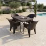 Σετ Τραπεζαρίας 5 Τεμαχίων Terra Hobi Rattan Καφέ