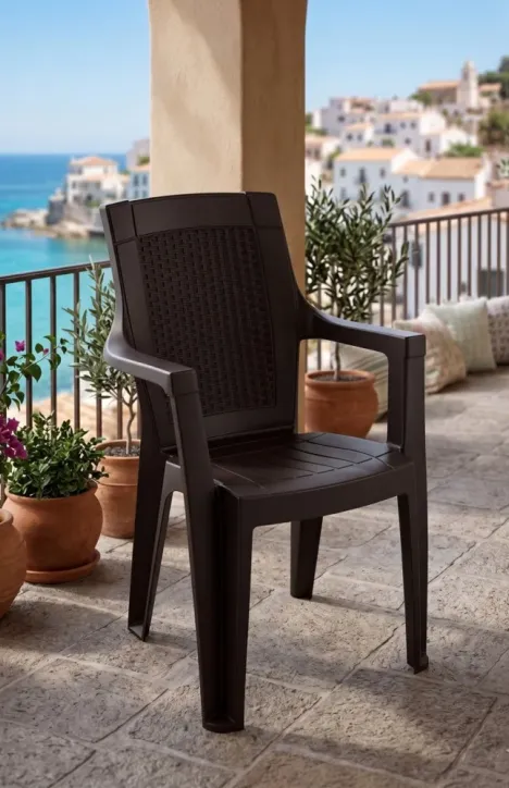 Πολυθρόνα Son Πολυπροπυλενίου Rattan Καφέ