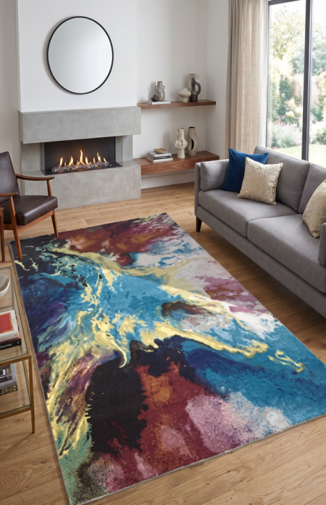Χαλί Viscose 160x230 Πολύχρωμο 