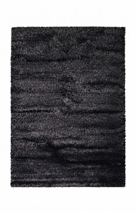 Χαλί Shaggy Elephant Carpet Τhree D Σκούρο Γκρι/Ανθρακί 200x280 εκ.