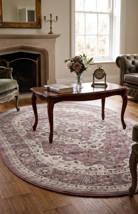 Χαλί Οβάλ Jewel 2 Κεραμιδί/Μπεζ 200x300 cm