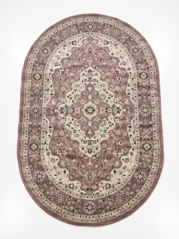 Χαλί Οβάλ Jewel 2 Κεραμιδί/Μπεζ 200x300 cm