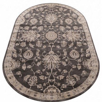 Χαλί Οβάλ Jewel 2 8944A Καφέ/Μπεζ 200x300 cm