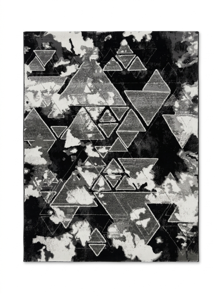 Μοντέρνο Χαλί Tamara Μαύρο - Γκρι 200x270cm