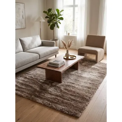 Χαλί Shaggy Elephant Carpet Three D Μπεζ 200x280 εκ.