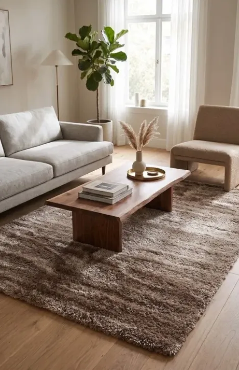 Χαλί Shaggy Elephant Carpet Three D Μπεζ 200x280 εκ.