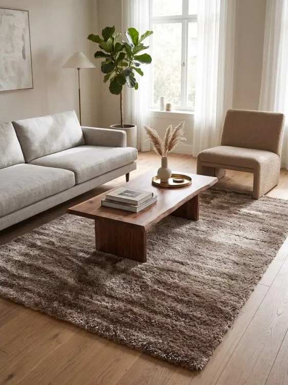 Χαλί Shaggy Elephant Carpet Three D Μπεζ 200x280 εκ.