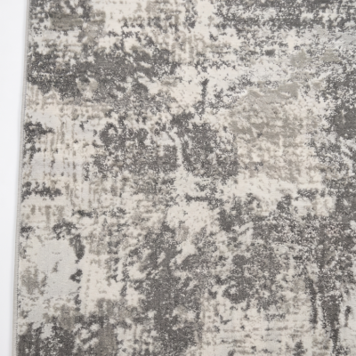 Σετ Κρεβατοτάπετα Alya Carpet Γκρι / Λευκό Αφηρημένο Σχέδιο Μεγάλο