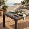Πολυπροπυλένιο Τραπέζι Κήπου – Βεράντας Terra Rattan Καφέ 90x150cm