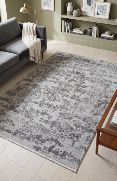 Χαλί Bossan Carpet Σκούρο Γκρι 200x290cm