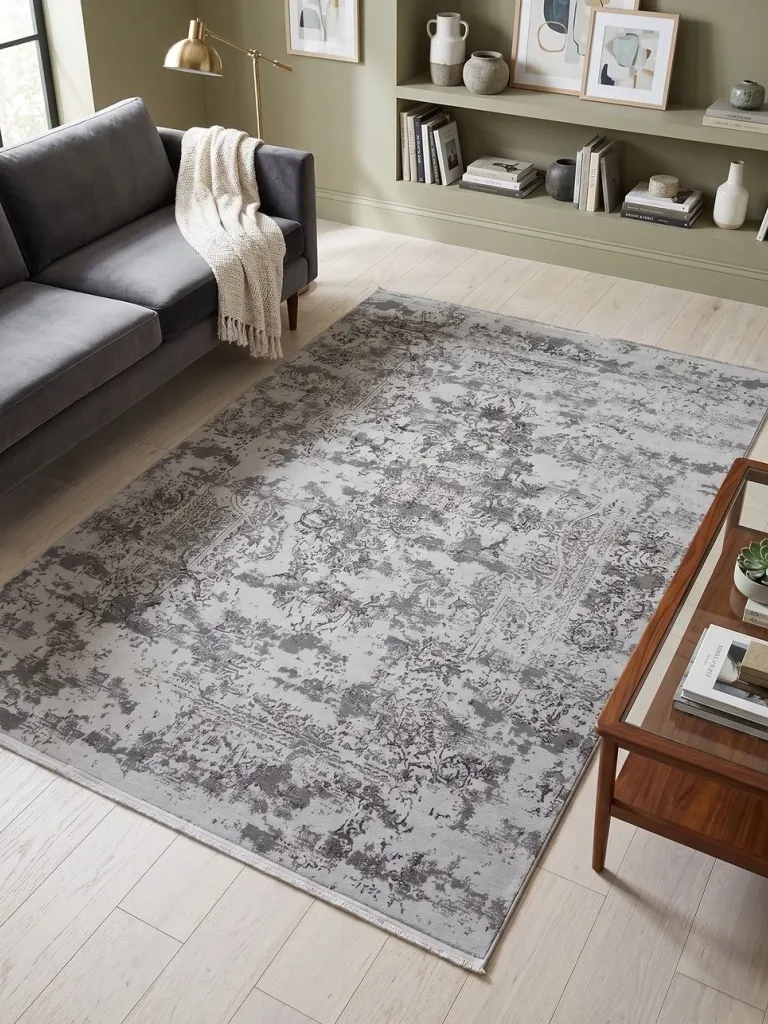 Χαλί Bossan Carpet Σκούρο Γκρι 200x290cm