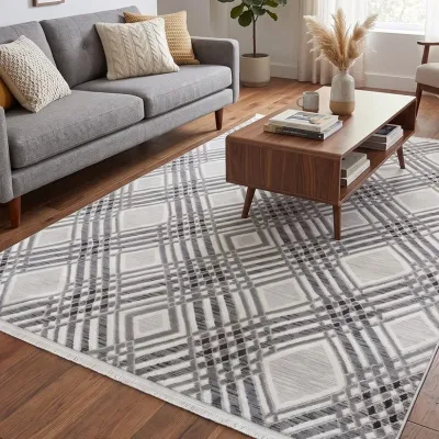 Χαλί SILALUX ΒΑΜΒΑΚΕΡΟ 160X230 Γκρι 
