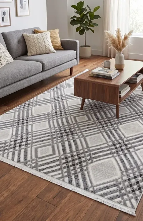 Χαλί SILALUX ΒΑΜΒΑΚΕΡΟ 160X230 Γκρι 
