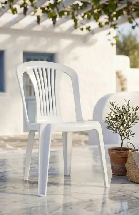 Πλαστική Καρέκλα Ποσειδών Λευκή