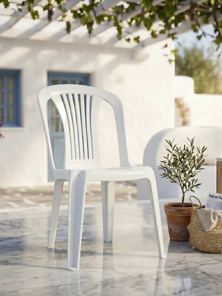 Πλαστική Καρέκλα Ποσειδών Λευκή