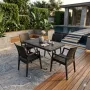 Σετ Τραπεζαρίας 5 Τεμαχίων Terra Elit Rattan Καφέ