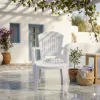Πολυθρόνα Πλαστική Αθηνά Λευκή