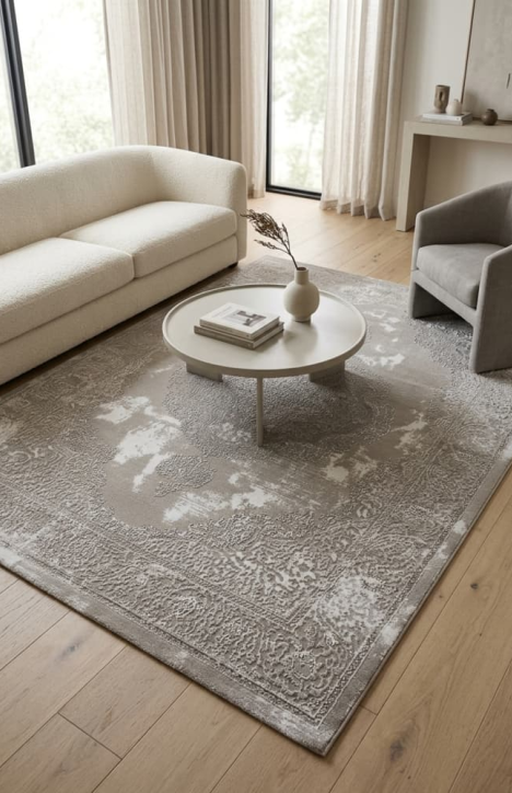Ανάγλυφο Χαλί Alya Carpet Μπεζ / Βιζόν 133x170εκ.