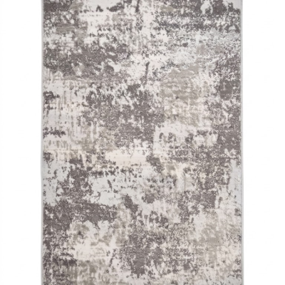 Σετ Κρεβατοτάπετα Alya Carpet Γκρι / Λευκό Αφηρημένο Σχέδιο Μεγάλο