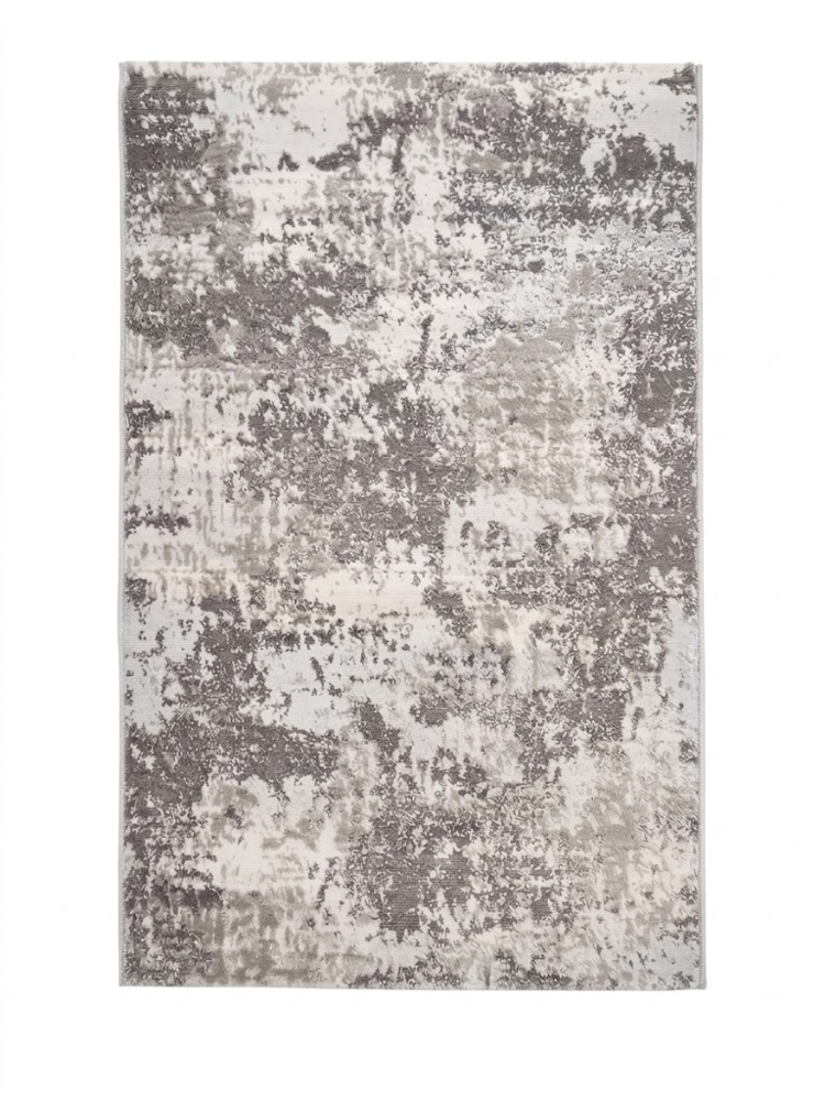 Σετ Κρεβατοτάπετα Alya Carpet Γκρι / Λευκό Αφηρημένο Σχέδιο Μεγάλο