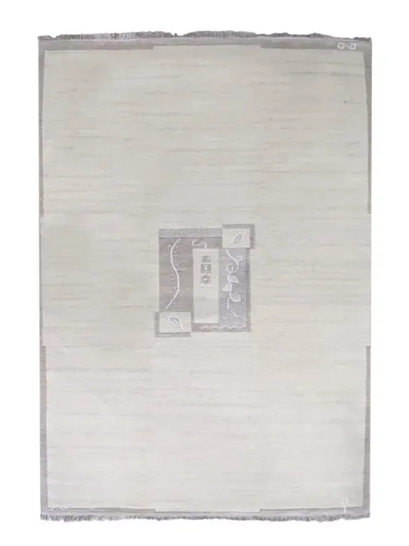 Χειροποίητο Μάλλινο Χαλί ”Nepal” Εκρού - Κρεμ (200x300cm)