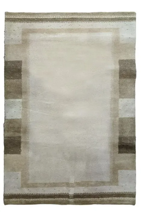 Χειροποίητο Μάλλινο Χαλί Nepal Μπεζ (1.23x1.78cm)