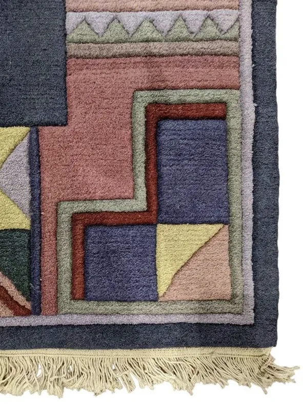 Χειροποίητο Μάλλινο Χαλί ”Nepal” Μπλε Ροζ (250x300cm)