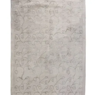 Χειροποίητο Μάλλινο Χαλί Flower Μπεζ (250x300cm)