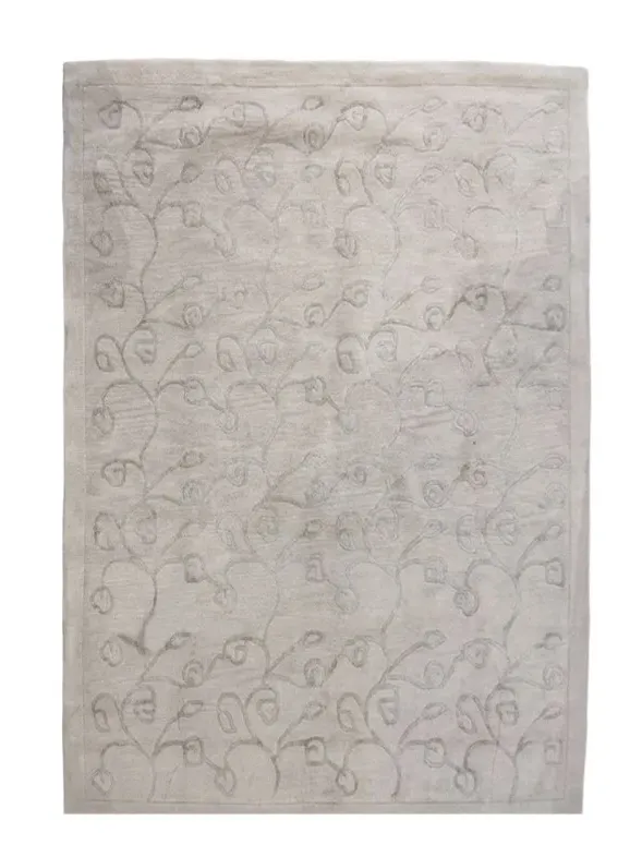 Χειροποίητο Μάλλινο Χαλί Flower Μπεζ (250x300cm)