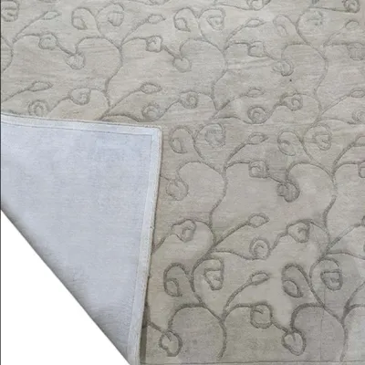 Χειροποίητο Μάλλινο Χαλί Flower Μπεζ (250x300cm)