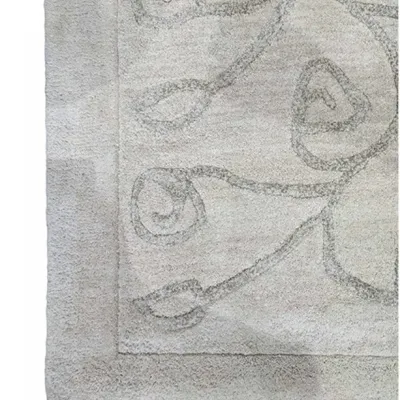 Χειροποίητο Μάλλινο Χαλί Flower Μπεζ (250x300cm)