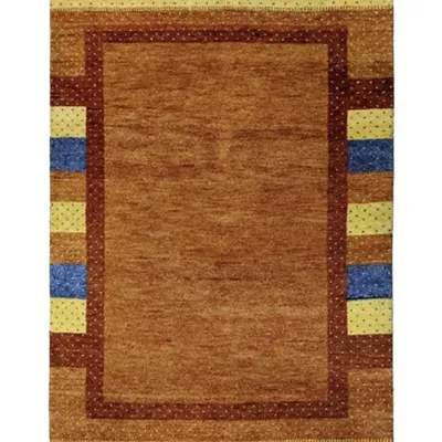 Χειροποίητο Μάλλινο Χαλί ”Gabbeh” Πορτοκαλί (125x183cm)