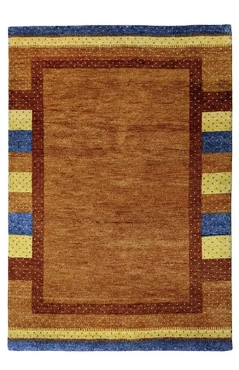 Χειροποίητο Μάλλινο Χαλί ”Gabbeh” Πορτοκαλί (140x200cm)