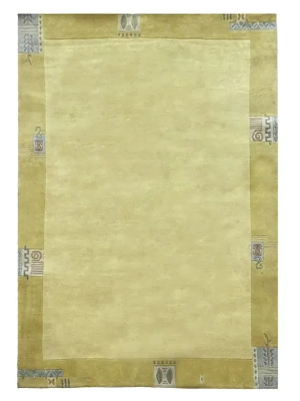 Χειροποίητο Μάλλινο Χαλί Nepal Μπεζ - Κρεμ (170x240cm)