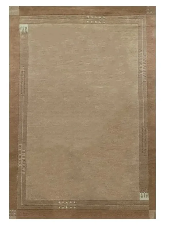 Χειροποίητο Μάλλινο Χαλί Nepal Μπεζ Σομόν (170x240cm)