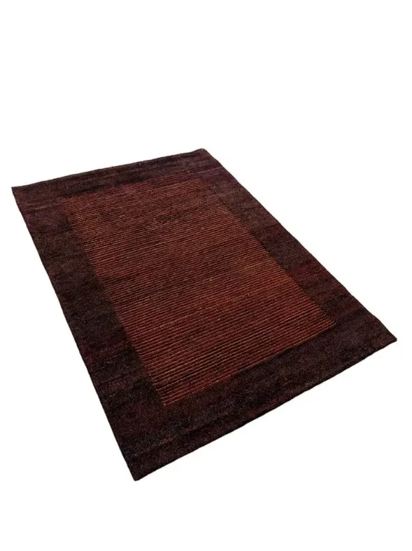 Χειροποίητο Μάλλινο Χαλί Nepal Μπορντό (123x168cm)