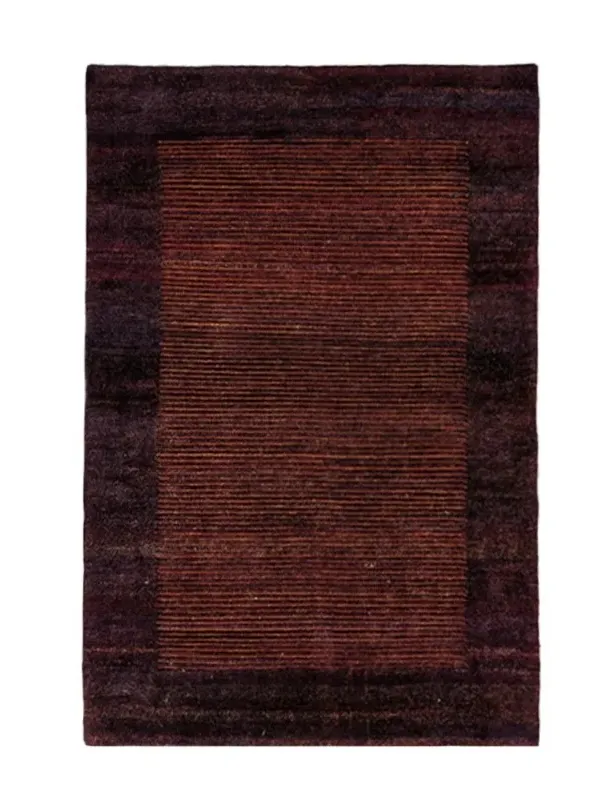 Χειροποίητο Μάλλινο Χαλί Nepal Μπορντό (123x168cm)